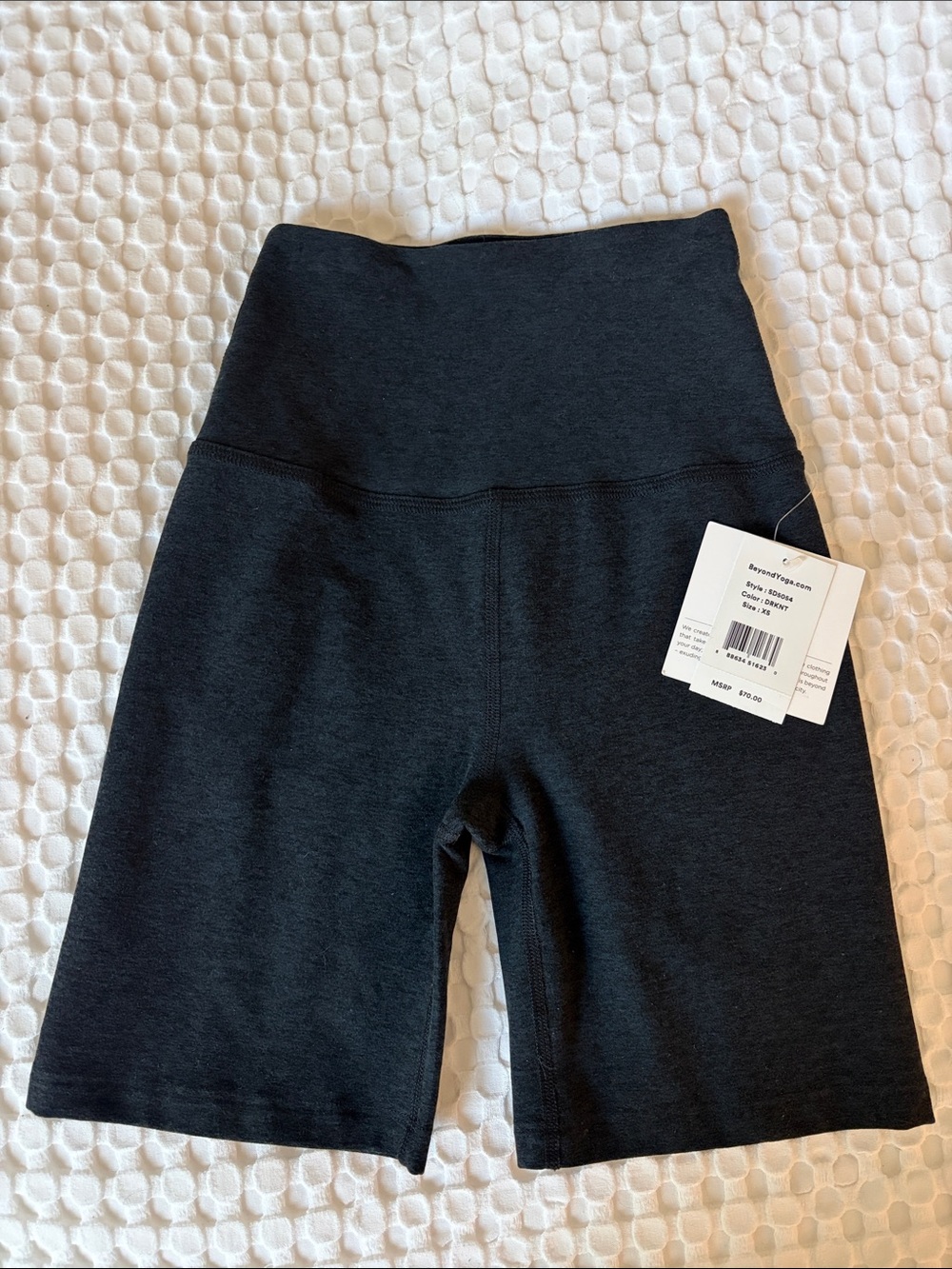 Beyond Yoga Charcoal High-Rise Bike Shorts